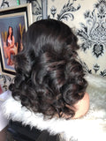 Wavy Virgin Wig (Mid Length Black)