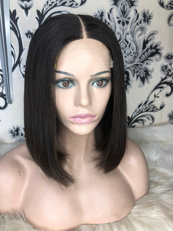 Bob Straight Wig (Natural Dark Brown)